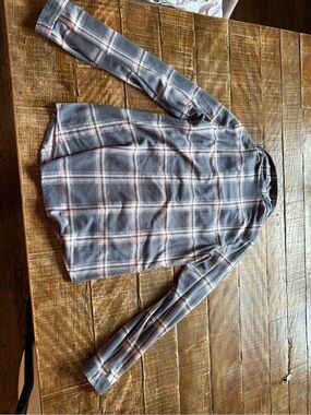 Passport Gray and Pink Plaid Button-Up Shirt